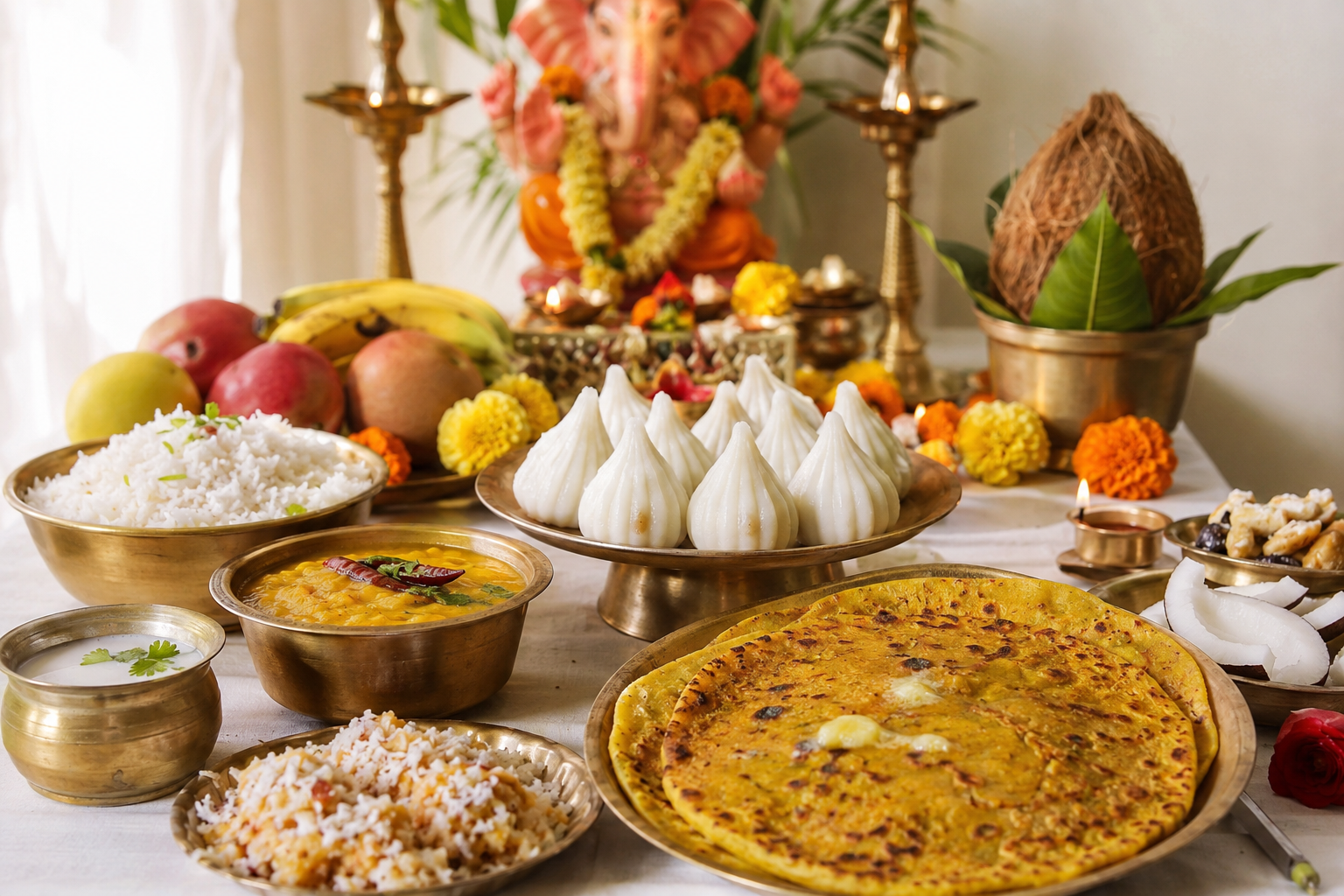Ganesh Chaturthi Food in Maharashtra: From Modak to Mahaprasad